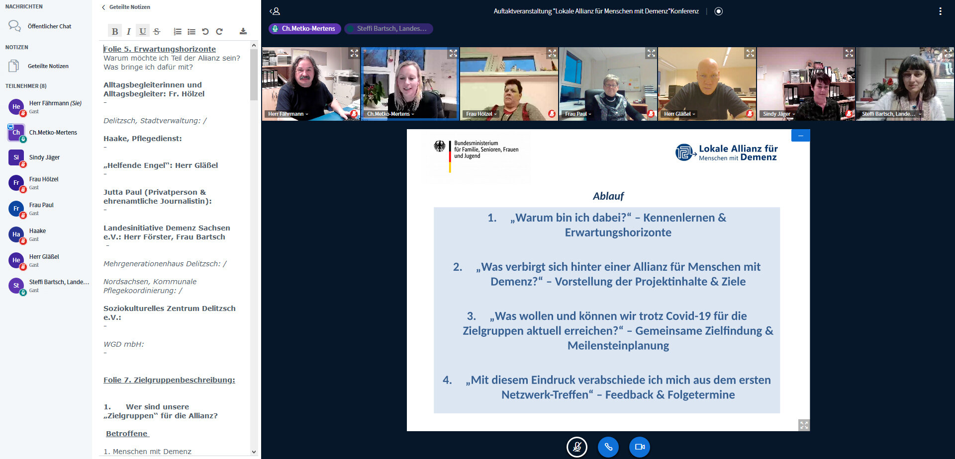 digitale Auftaktveranstaltung