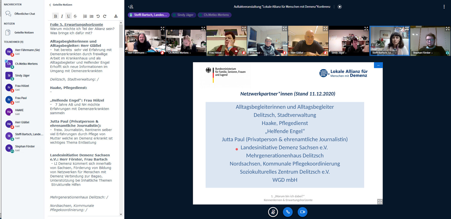 digitale Auftaktveranstaltung