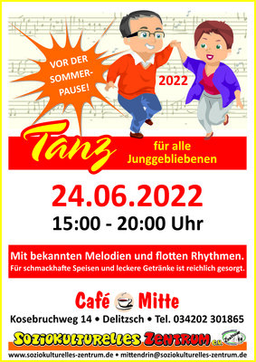 Tanz für alle Junggebliebenen im Juni