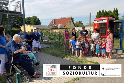 Bücher- und Kulturzelle in Delitzsch-Nord eingeweiht
