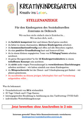 Jobangebote unseres Vereins