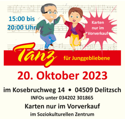 Tanz für Junggebliebene im Oktober