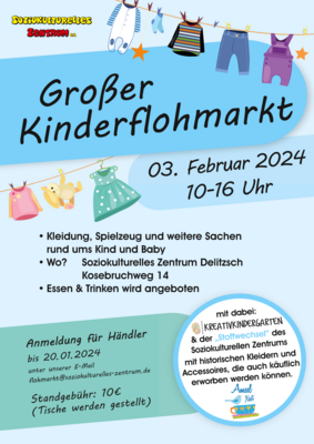 Großer Kinderflohmarkt am 03.02.2024
