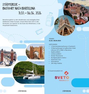 Auf nach Barcelona! - Jugendweihereise